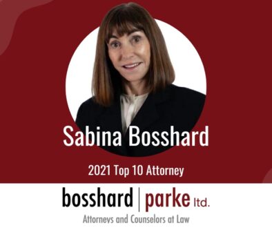 Sabina Bosshard 2021 Top 10 Attorney. Bosshard Parke