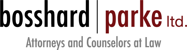 Logo for Bosshard Parke Limited - Attorneys and Counselors at Law.