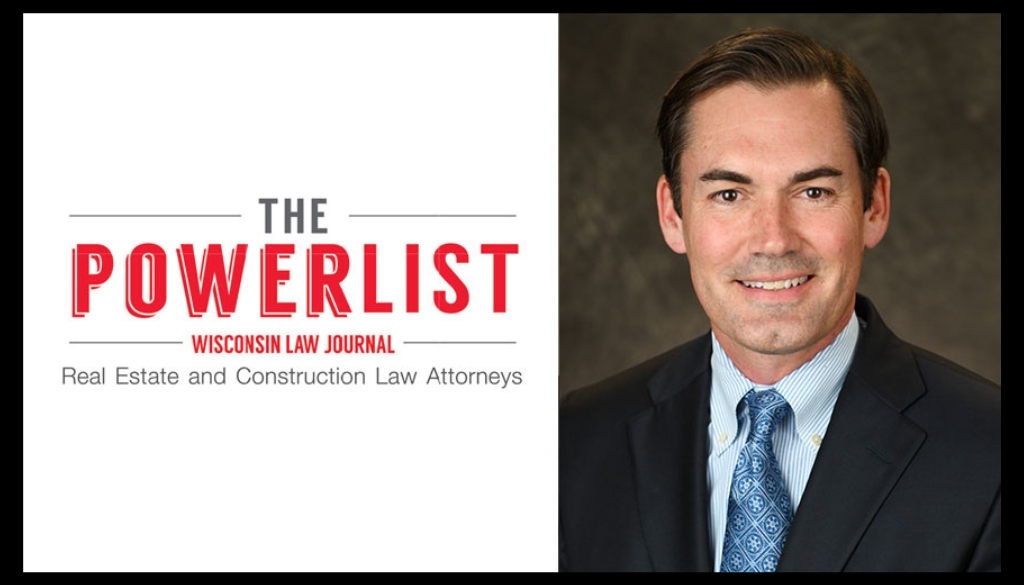 Attorney Andrew Bosshard with the Wisconsin Law Journal logo to the left.