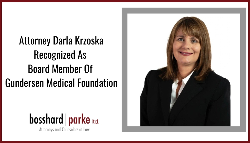 Attorney Darla Krzoska recognized as Board Member of Gundersen Board of Directors