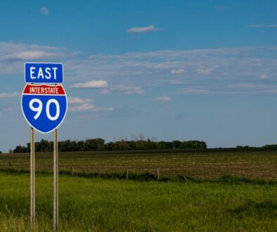 Wisconsin East Interstate 90 Marker Sign